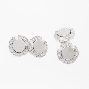 GEMELLI IN ORO BIANCO E DIAMANTI