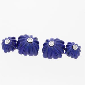 GEMELLI IN ORO BIANCO E LAPIS