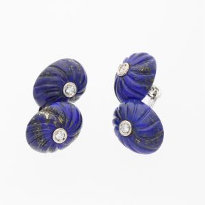 GEMELLI IN ORO BIANCO E LAPIS