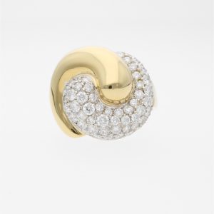 ANELLO NODO PAVE' DIAMANTI