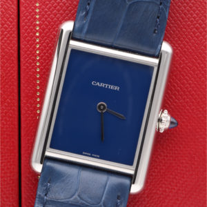 CARTIER TANK MUST BLUE