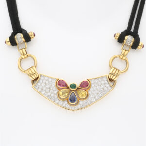 COLLANA CON ZAFFIRI COLORATI