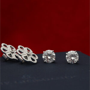 STUD EARRINGS 1.25 CT TOT D VS1/SI1