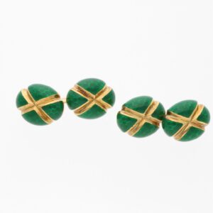 X GLAZED CUFFLINKS